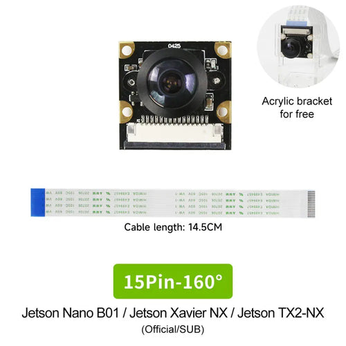 NVIDIA Jetson IMX219 camera 8MP compatible with NANO/Xavier NX/TX2 NX/Orin NAO/Orin NX-- 15Pin 160&