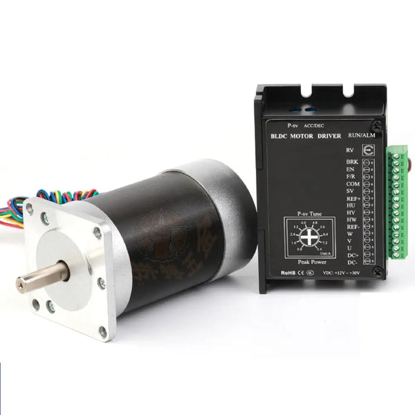 57mm Brushless DC Motor w/ Driver Kits, 24V, 125W