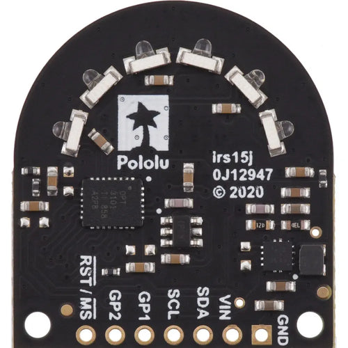 3-Channel Wide FOV Time-of-Flight Distance Sensor OPT3101 (No Headers)