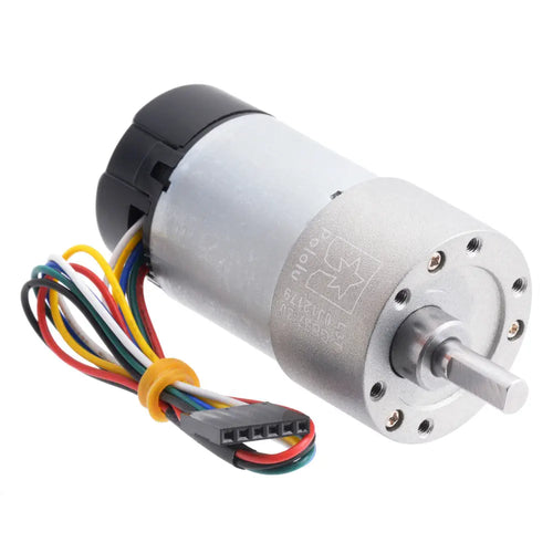 30:1 Metal Gearmotor 37Dx68L mm w/ 64 CPR Encoder (Helical Pinion)