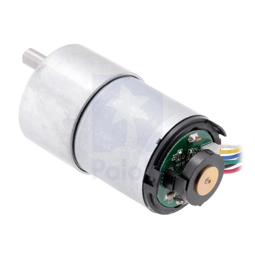 30:1 Metal Gearmotor 37Dx68L mm w/ 64 CPR Encoder (Helical Pinion)