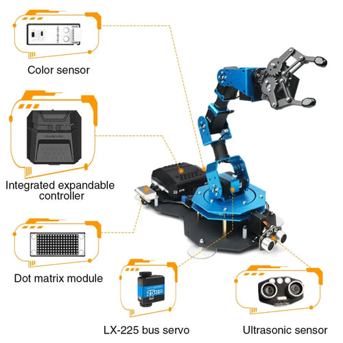 Hiwonder xArm2.0 New Intelligent Robotic Arm Support Scratch &amp; Python Programmable Robotic Kit