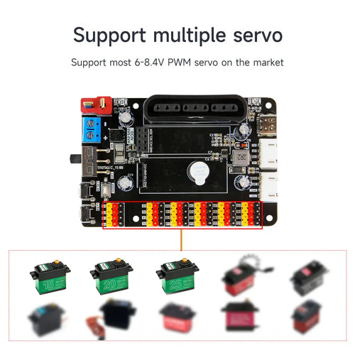 Yahboom 24 Channel Dual PWM Servo Control Debugging Board for DIY Smart Robotics