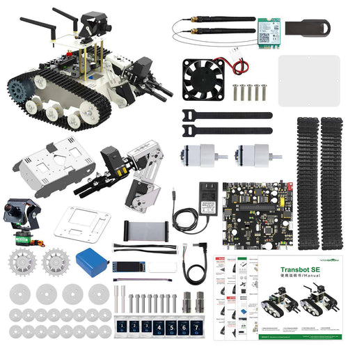 Transbot SE ROS Robot, Python Programming, HD Camera for Jetson NANO (w/o Board)