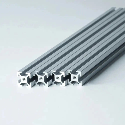 0808 Aluminum Profiles, 8x8mm, 1000mm, 4 Pieces, Silver