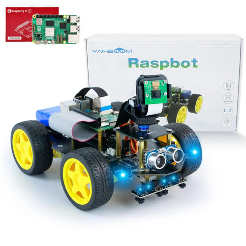 Yahboom Raspbot AI Vision Robot Car with FPV camera for Raspberry Pi 5(With Raspberry Pi 5 8G Board)