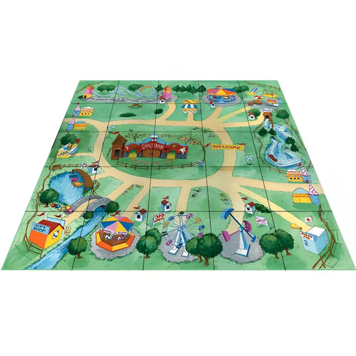 Amusement Park Mat for Oti-Bot, Loti-Bot and Pro-Bot Floor Robot Coding Toy Kids Classroom STEM Educational Activity Toy