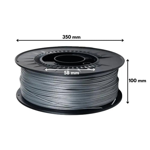 3D Printing Canada Silver - Value PETG Filament - 1.75mm, 4.5kg