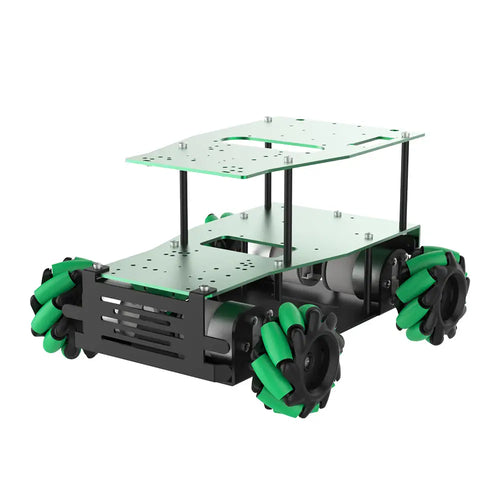 Yahboom Aluminum Alloy ROS Robot Car Chassis - Pendulum Suspension Mecanum Wheel - Medium (EN Manual)