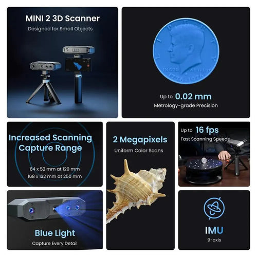 Revpoint MINI 2 3D Scanner Blue Light Precision 0.02mm Advanced Edition