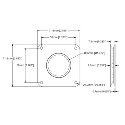 3x3" Ball Bearing Turntable