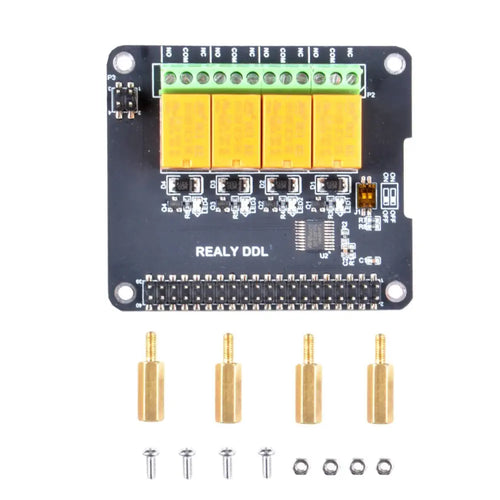 4 Channel Relay Hat for Raspberry Pi 3B+/3B/2B