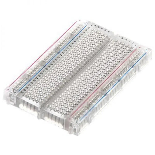 400 Tie Point Interlocking Transparent Solderless Breadboard