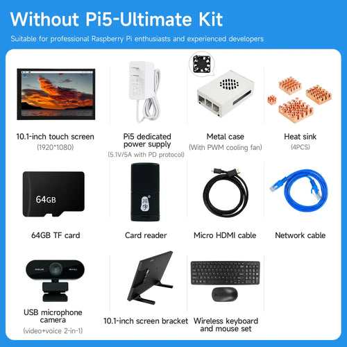 Raspberry Pi 5 board Ultimate Kit (Without Raspberry Pi 5 board)