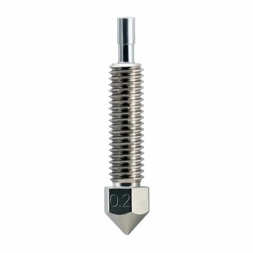 Micro Swiss Brass Plated Wear Resistant Nozzle for FlowTechT Hotend - 0.4mm