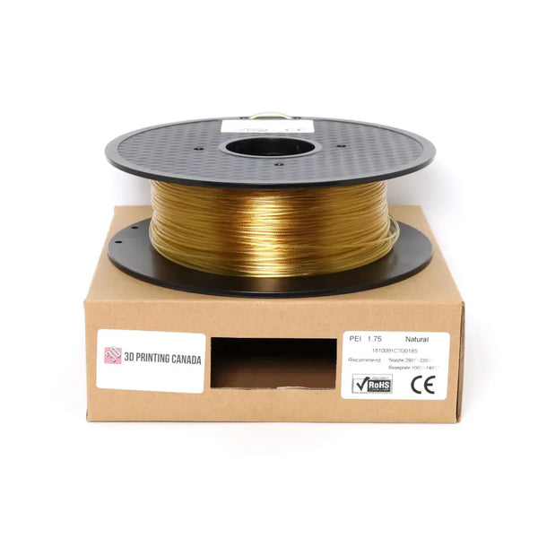 3D Printing Canada Natural 1.75mm PEI Filament - 0.5 kg