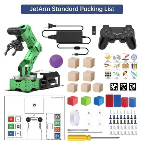 JetArm JETSON NANO Robot Arm ROS Open Source Vision Recognition Program Robot (Standard Kit with Jetson Nano 4GB)