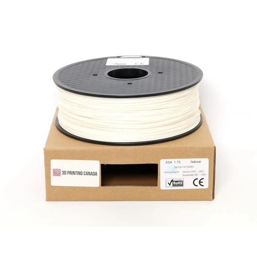 1.75mm 1kg Natural Standard ASA Filament