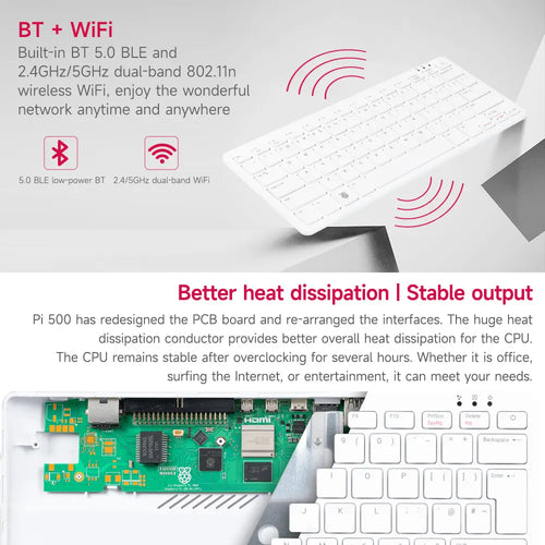 Raspberry Pi 500 Single-board Computer(US Version)