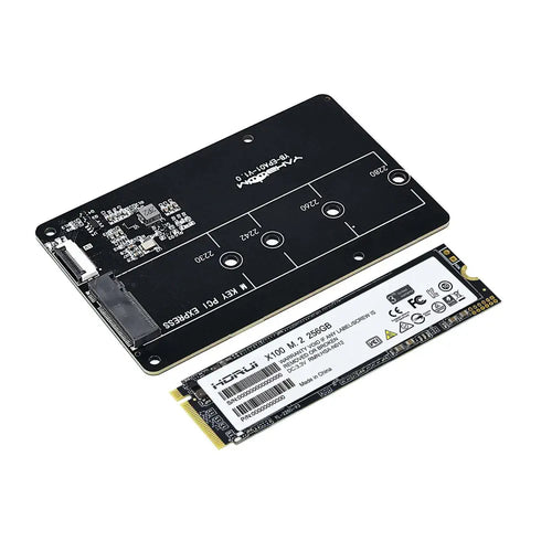 PCIe to M.2 adapter expansion board for Raspberry Pi 5-Board + 256G SSD