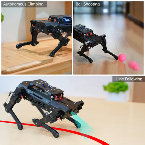 Hiwonder PuppyPi Quadruped Robot with AI Vision Powered by Raspberry Pi 5 ROS Open Source Robot Dog (Advanced Kit/ with Raspberry Pi 5 4GB)