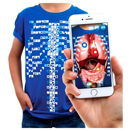 Curiscope Augmented Reality Kids T-Shirt Virtuali-Tee Smart Clothing Children Fun Learning Gift - Large