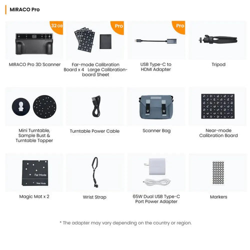 Revopoint MIRACO Pro - Standalone 3D Scanner for Small to Large Objects Scanner