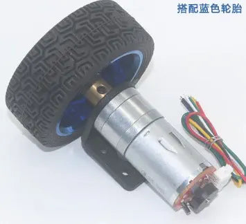 25Dx50L 12V Gear Motor with Magnetic Encoder, 400 rpm