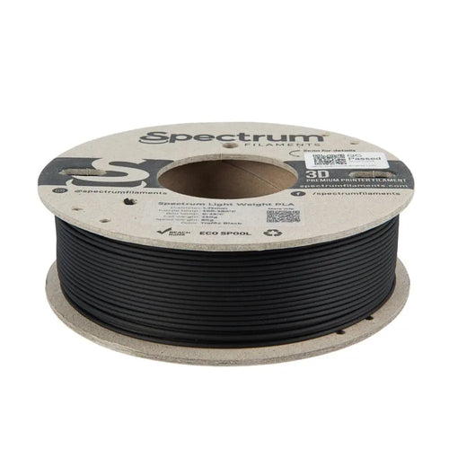 Traffic Black - 1.75mm Spectrum Light Weight PLA - 0.25 kg