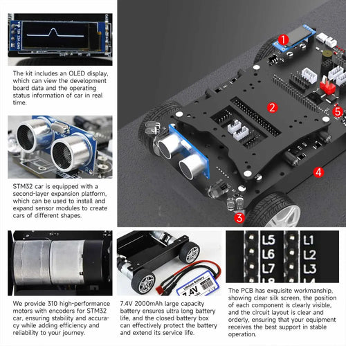 STM32 Smart Car with Multifunctional Development Board