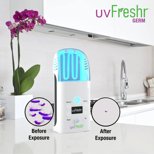 Uvfreshr Germ UVC Light - 99.99999% Disinfection, Lab Tested