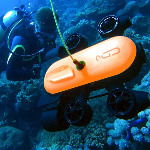 Geneinno Underwater Drone Camera 4K UHD ROV Real-Time Viewing, Streaming &amp; Recording, Underwater Inspection and Exploration, Yachting, Education