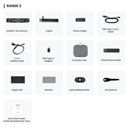 Revopoint RANGE 2 3D Scanner: Fast and Powerful Large Object 3D Scanning