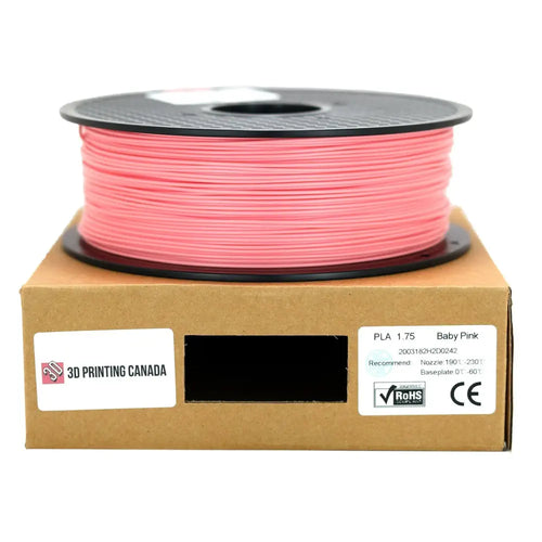 3D Printing Canada Baby Pink Standard PLA Filament 1.75mm 1kg