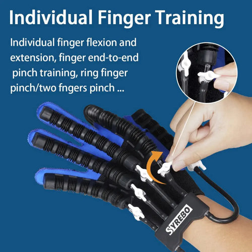 SYREBO E10 Rehabilitation Glove : Hand Finger Stroke Rehabilitation Training Robot