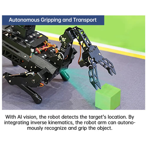 Hiwonder PuppyPi Pro Quadruped Robot with AI Vision Powered by Raspberry Pi 5 ROS Open Source Robot Dog (Ultimate kit with Raspberry Pi 5 8GB)