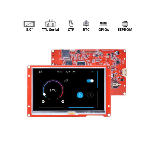 Nextion NX8048P050 5-Inch Intelligent Series Capacitive HMI Touch Display