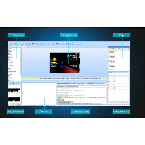 Nextion NX8048P050 5-Inch Intelligent Series Resistive HMI Touch Display