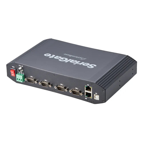 Systembase SG 2041DIL/All 4-port RS232/422/485 to Ethernet Serial Device Server w/ DB9 Connector