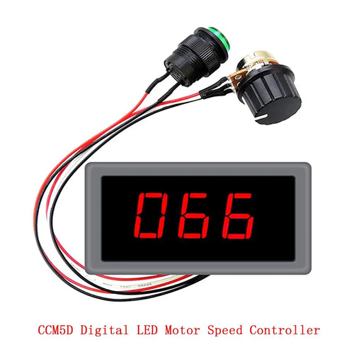 DC PWM Motor Speed Controller CCM5D 16khz, 6-30VDC, 6/8A Stepless Switch, 6V/12V/24V LED Display