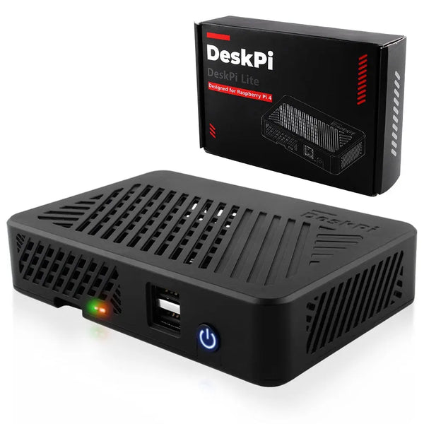 52Pi DeskPi Lite Raspberry Pi 4 Case w/ Heat Sink & PWM Fan