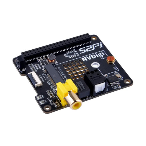 52Pi NVdigi Expansion Adapter Board w/ HiFiBerry Digi+ for Raspberry Pi 5