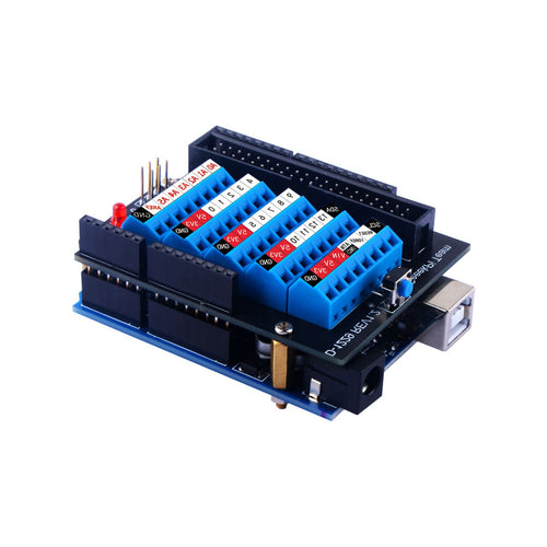 52Pi Screw Terminal Expansion Board for Arduino UNO (Blue)