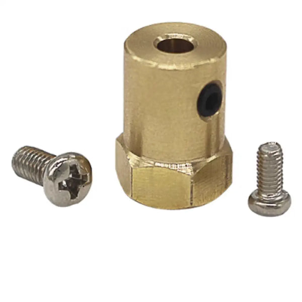 3mm Inner Diameter Hexagon Couplers for Rubber Wheels (Pair)