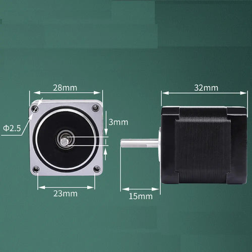 Nema 11 Bipolar Stepper Motor, 1.8 Degrees, 28BYG