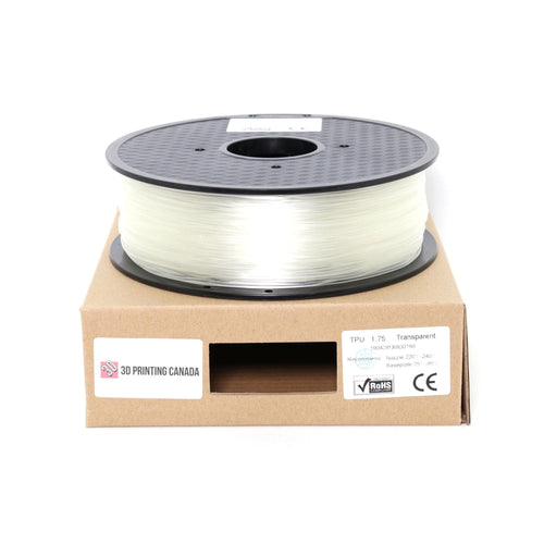 Transparent Standard TPU Filament 1.75mm 1kg