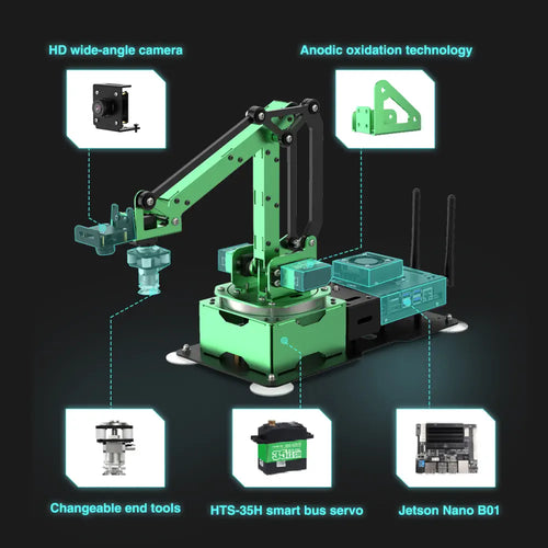 Hiwonder JetMax JETSON NANO Robot Arm ROS Open source Vision Recognition Program (Starter Kit)