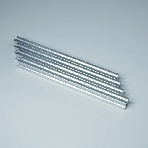 1515 Aluminum Profiles, 15x15mm, 500mm, 4 Pieces, Silver