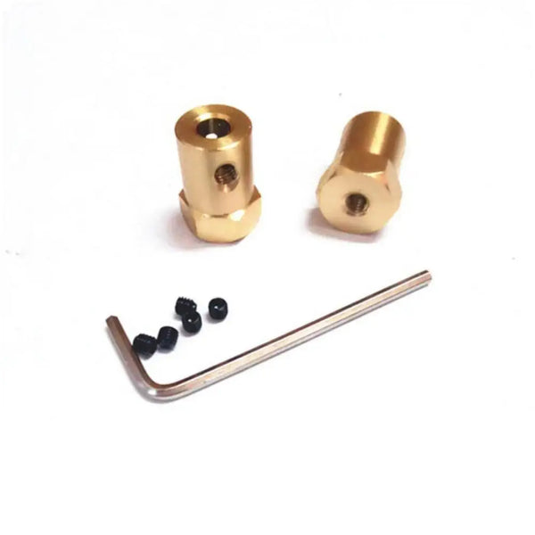 5mm Brass Hex Mounting Hub