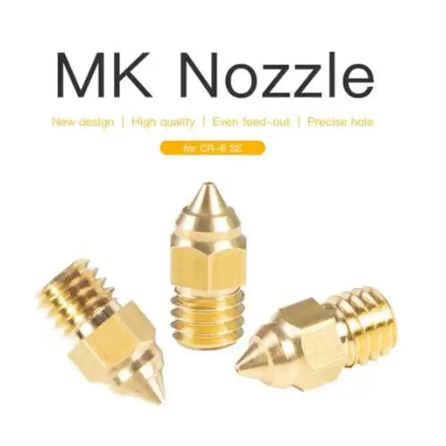 Creality Brass CR-6 SE MK8 Nozzle For 1.75mm Filament - 0.4mm